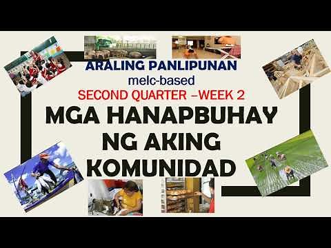 MGA HANAPBUHAY SA KOMUNIDAD