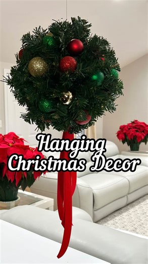 83K views · 12K reactions | Save this hanging ball idea for your Christmas decor!  #reels #diy #christmas #decor | Nick's Seasonal Décor | Facebook