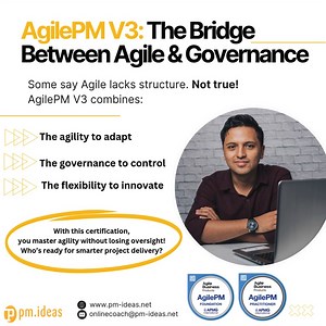 AgilePM V3: The Bridge Between Agile & Governance  Some say Agile lacks structure. Not true! AgilePM V3 combines:  The agility to adapt   The governance to control   The flexibility to innovate  With this certification, you master agility without losing oversight! Who’s ready for smarter project delivery?  #pmideas #ATO #AgileGovernance #AgilePM #ProjectLeadership #Skills #Business #Project #Strategy #Training #TrainingProvider | PM.Ideas Pty Ltd | Facebook