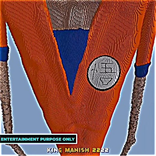 Goku Made By Block In Maincraft