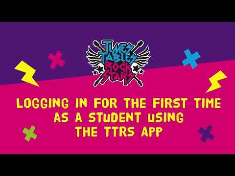 Logging in for the first time as a student using the app