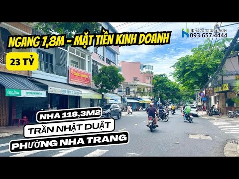 Nhà phố kinh doanh| Diện tích 118,3m2 - ngang 7,8m Trần Nhật Duật, Nha Trang