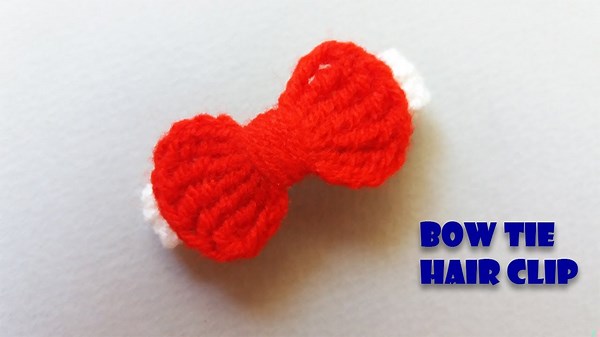 Bow Tie Hair Clip Crochet | Easy Crochet Hair Clip Tutorial