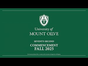 University of Mount Olive Fall Commencement Live Stream