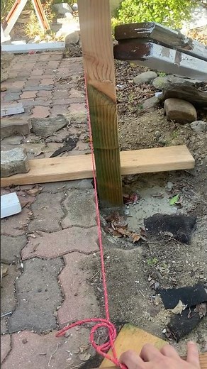 How I align a fence post