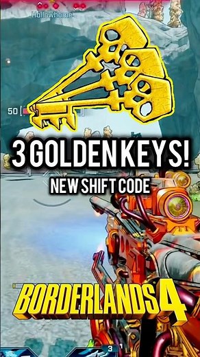 New SHiFT Code for 3 Golden Keys in Borderlands 4 Redeem Fast! 🔑