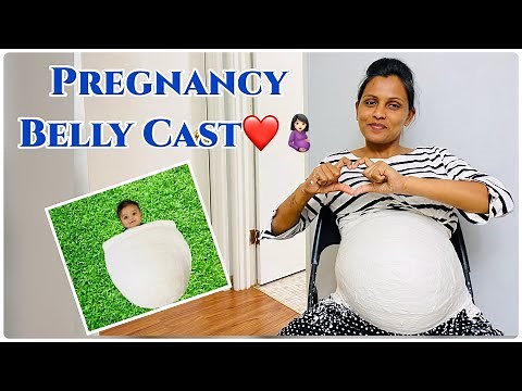 Pregnancy Belly Cast 🤰🏻At Home | DIY | 39th Week Pregnancy | ‪@PraniKonnects‬