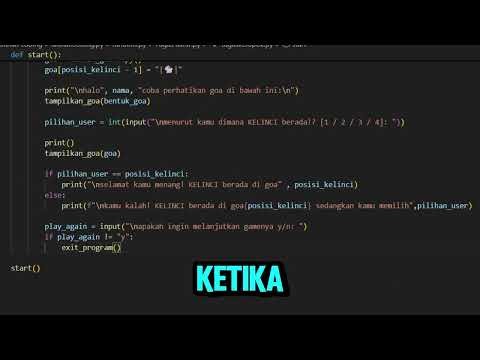 Tugas Matkul Dasar Pemograman Membuat Aplikasi Sederhana Berbasis Console Menggunakan Bahasa Python