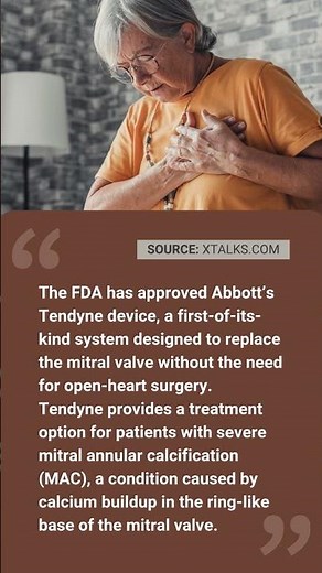 Abbott’s Tendyne System Receives FDA Nod for High-Risk Mitral Valve Patients