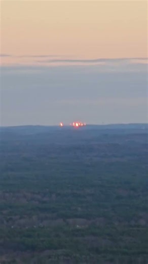 Boston Skyline Lit Up, from R22 Helicopter