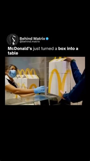 Behind Matrix on Instagram: "McDonald’s Italy just gave fast food a design upgrade. Their new takeout box unfolds into a mini dining table — so you can eat anywhere, comfortably. It’s smart, sustainable, and surprisingly elegant. Proof that even a burger box can be reimagined through clever design. 🍔✨ Like this content? Follow us @behind.matrix 🔥 DM for credit or removal request (no copyright intended) ©️ All rights and reserved to the respective owner(s) #mcdonalds #businessmindset #creativit