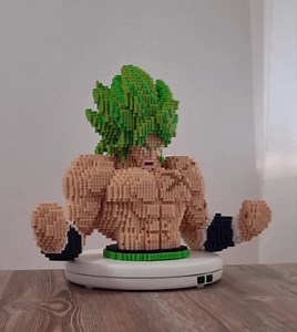 12 reactions | 3D Pixel Broly! Made by Vicente Soriano Flich Pixelart #artkal #artkalbeads #broly #8bitart #diy #pixelart #pixel #perlerbeads #hamabeads #artwork #handmade #crafts | Artkal beads | Facebook