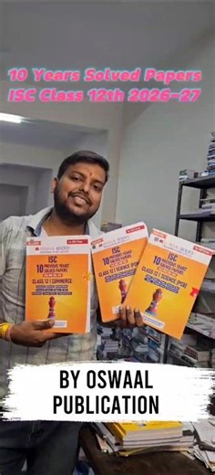 Oswaal 10Years PYQ ISC Class 12th 2026 Edition#shorts #pyq #class12 #ncert #board #exam #books #12th
