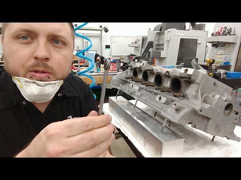 VW 1.8t 20v engine build, head porting, exhaust ports.