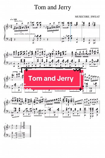Tom and Jerry Theme Piano Music Notation and Tutorials