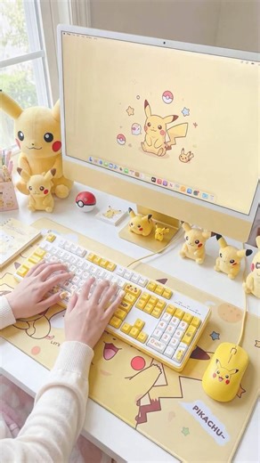 피카츄 키보드 ASMR l ピカチュウ l Pikachu Keyboard Sounds #keyboardasmr #shorts #ASMR