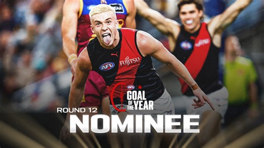 It gets more outrageous every time you watch it 🤯 Nate Caddy is the round 12 NAB Goal of the Year nominee. | AFL