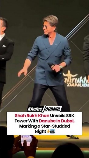 Shah Rukh Khan Unveils SRK Tower with Danube — A Historic, Iconic Moment in Dubai ✨🏙️