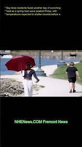 Bay Area residents faced another day of scorching heat as a spring heat wave peaked Friday, with tem