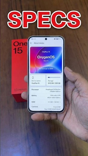 Oneplus 15 | Oneplus 15 configuration