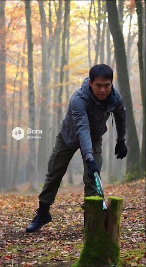 Senal Axe!!! #shorts #senpaithebeast #funny #ai #jokes #sora2 #camping #campgear #gadgets