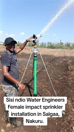 Impact Sprinkler Installation by Women Engineers in Nakuru