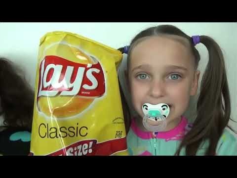 Bad Baby Giant Nachos and Candy Challenge Toy Freaks Victoria Annabelle Toy Freaks Bad Baby
