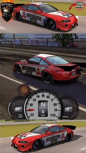 Latest Tune Mitsubishi Eclipse 5.5 second in 1/4 mile No Limit 2 V2.5.133 #nolimit2tune