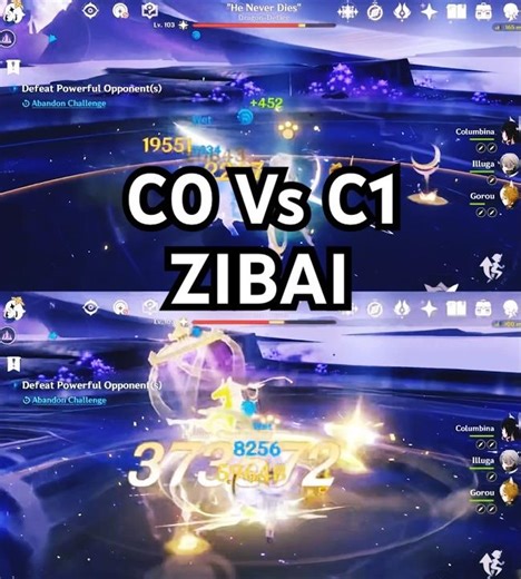 C0 Vs C1 Zibai - Genshin Impact
