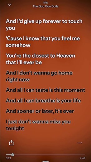 The Goo Goo Dolls - Iris (Lyrics) #spotify #popular #trending