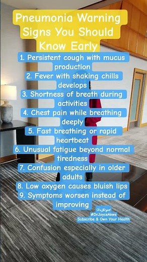 Could This Be Pneumonia? 8 Important Signs You Should Never Miss #Shorts #HealthTips