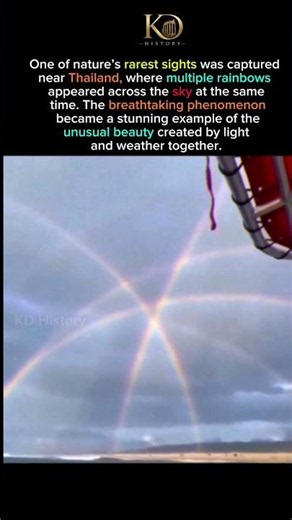 Nature’s Rarest Sight: The Stunning Multiple Rainbow Phenomenon#history#fact#short#