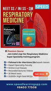 NEET SS / INI SS – DM RESPIRATORY MEDICINE | SPEED Learning App ...