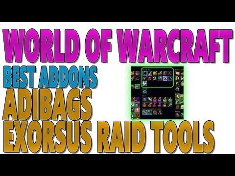 World of Warcraft: BEST BAG ADDON (AdiBags) & RAID COOLDOWN TRACKER (Exorsus Raid Tools)