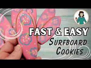 Make Surfboard Cookies Using a Wet-on-Wet Technique
