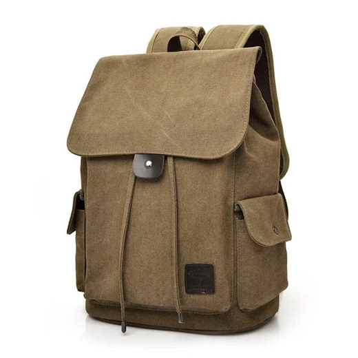 Vintage Canvas Laptop Backpack, Unisex Travel Rucksack - Etsy