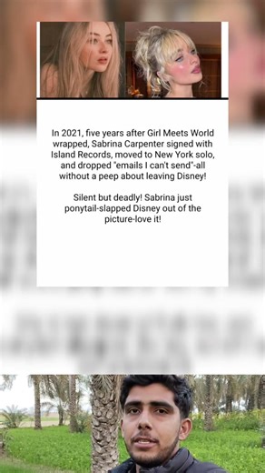 In 2021, five years after Girl Meets World wrapped, Sabrina Carpenter signed with Island Records,