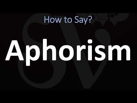 How to Pronounce Aphorism? (CORRECTLY)