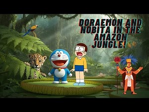 Doraemon and Nobita in the Amazon Jungle! 🌳🦜 Meet Animals, Tribes & Explore Nature!