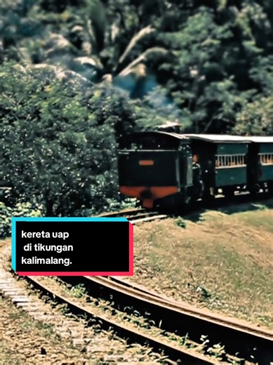 Kereta Api Uap di Tikungan Kalimalang