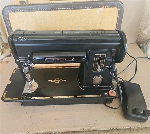 Vintage Singer Sewing Machine Model 301 Black W/case - Etsy