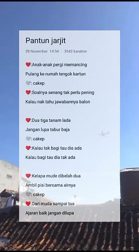 Kumpulan Pantun Jarjit Lucu dan Menarik