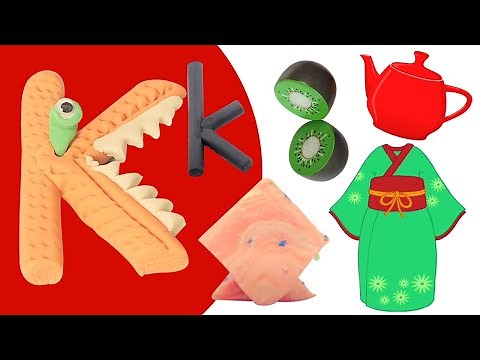 Learn Letter K With Play Doh For Kids - Phonics Song