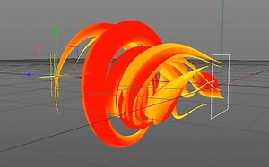 C4D粒子系统模拟抽象运动线条动画 How to make an Abstracts using particles in Cinema 4D