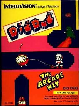 Intellivision LIVE Game Box Art | Dig Dug #intellivision #atari #retrogaming #digdug