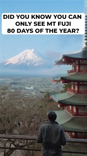 Rare Mt Fuji Sighting #japan #mtfuji