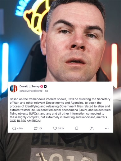 Trump Directs Release of UFO and Alien Files