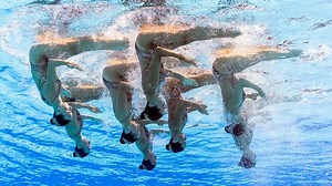 Russia claims team synchro technical gold in Hungary