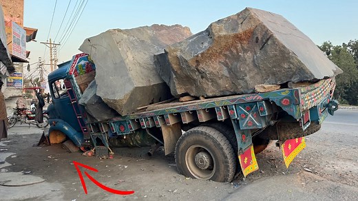 A Loaded Mercedes Truck Fell Into A Drain, Making It Difficult To Pull It Out. | Restoration King