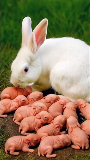 Rabbit Baby growth - Baby Animals 1 To 19 Days
